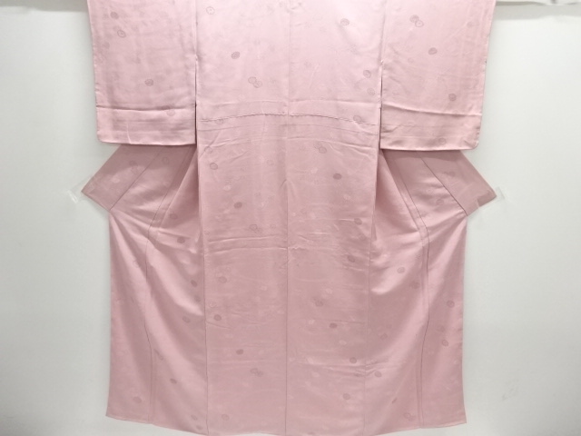 菊模様織出し色無地着物